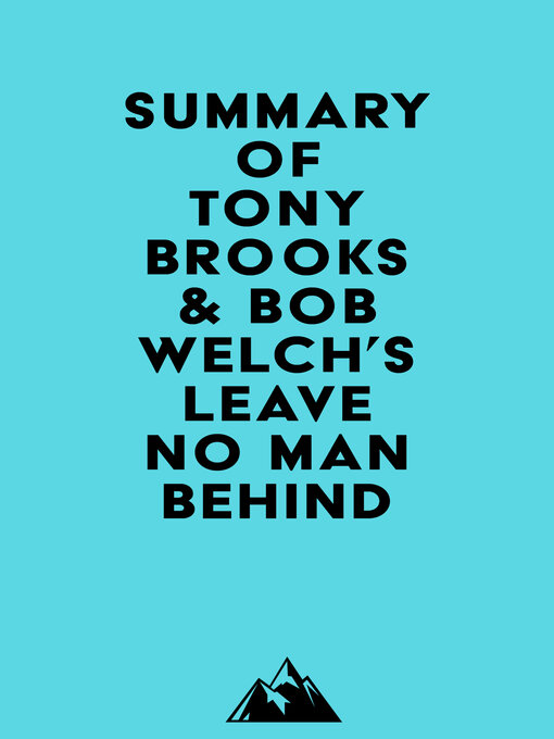 Cover image for Summary of Tony Brooks & Bob Welch's Leave No Man Behind